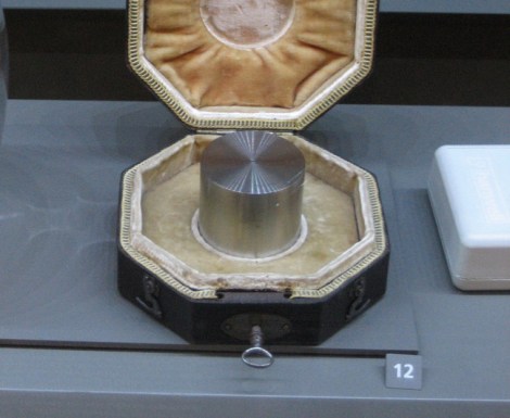 The standard platinum kilogram at the Musee Des Arts And Metiers in Paris. Photo: Matthew Phillips/Flickr
